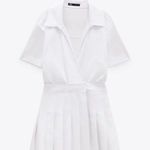 Zara Box Pleat Jumpsuit Dress